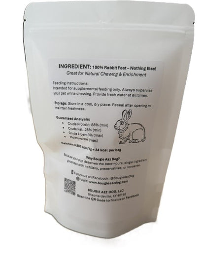 Freeze Dried Raw Rabbit Feet